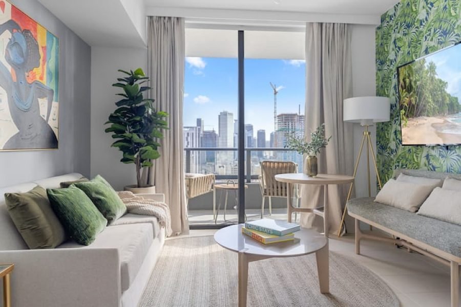2414 | Estadia chique em Miami com vista para a baía e a cidade | Piscina