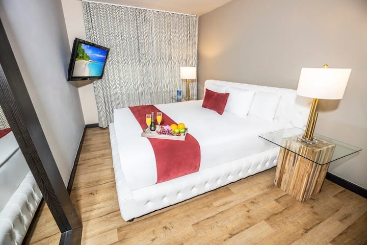 South Beach 1 quarto apto cama king perto Ocean Dr