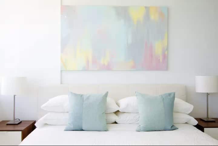 Apartamento à beira-mar com vista para o mar em frente à praia