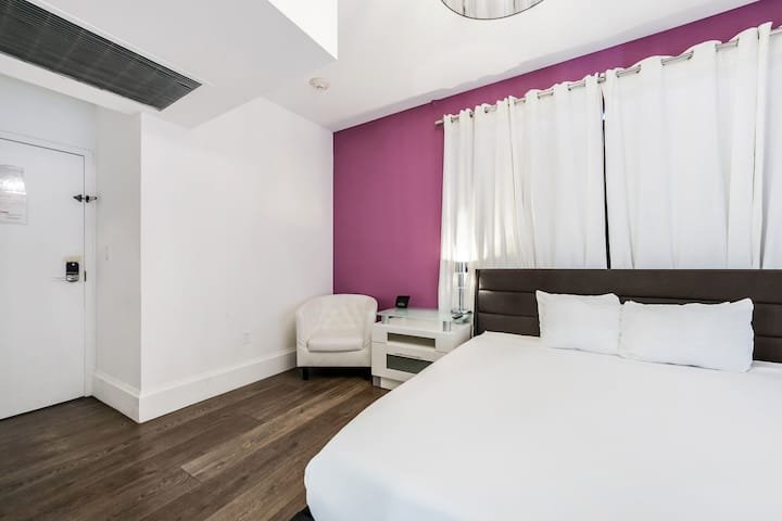 At Mine | Suíte King South Beach com estacionamento