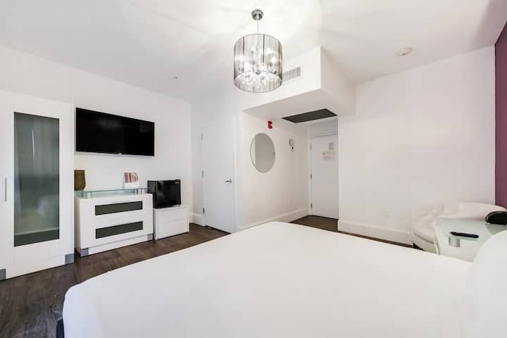 At Mine | Suíte King South Beach com estacionamento