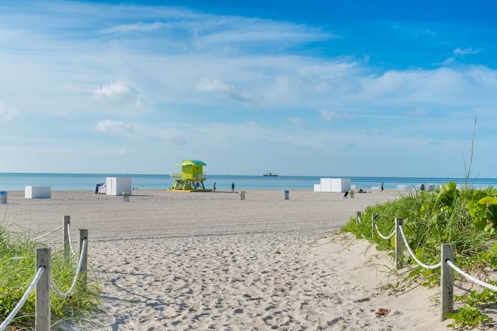 South Beach 1 quarto apto cama king perto Ocean Dr