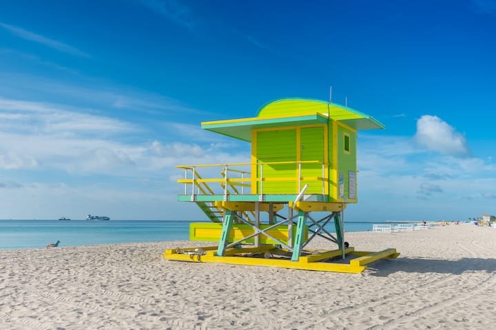 South Beach 1 quarto apto cama king perto Ocean Dr