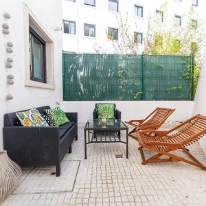 40m2 BD com pátio privado no  coração do centro da cidade