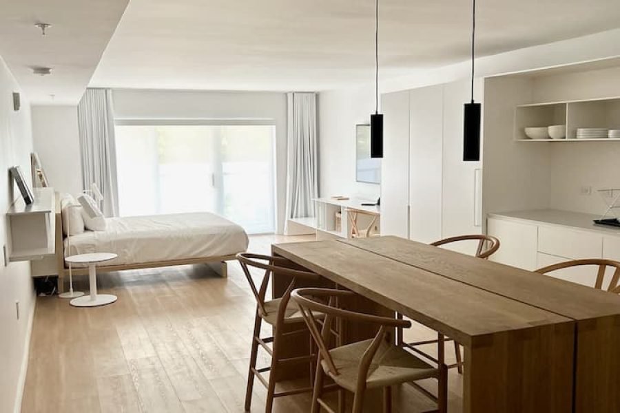 Estúdio extra grande deluxe King (65 m²) com serviço de praia