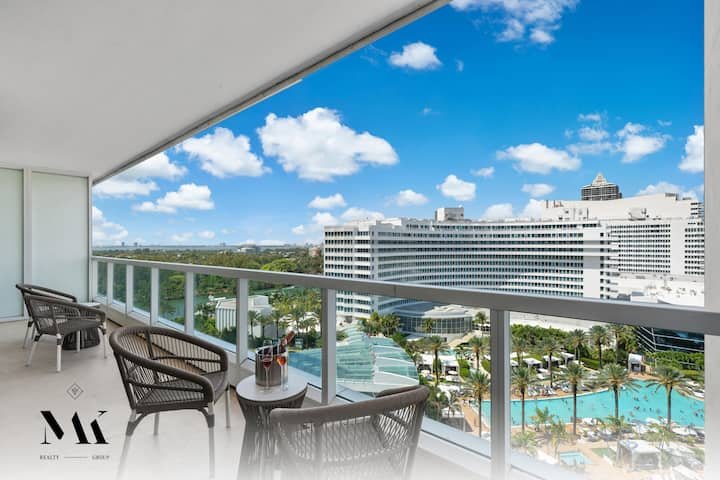 Fontainebleau | 1BR Striking Resort & Ocean View