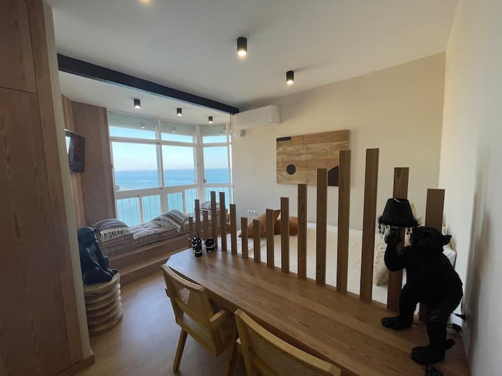 Estúdio à beira-mar