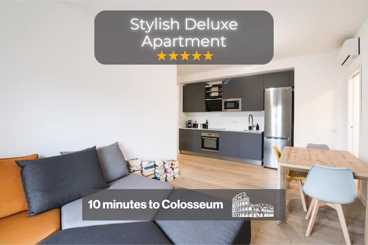 10 min Coliseu Apartamento Deluxe de Design