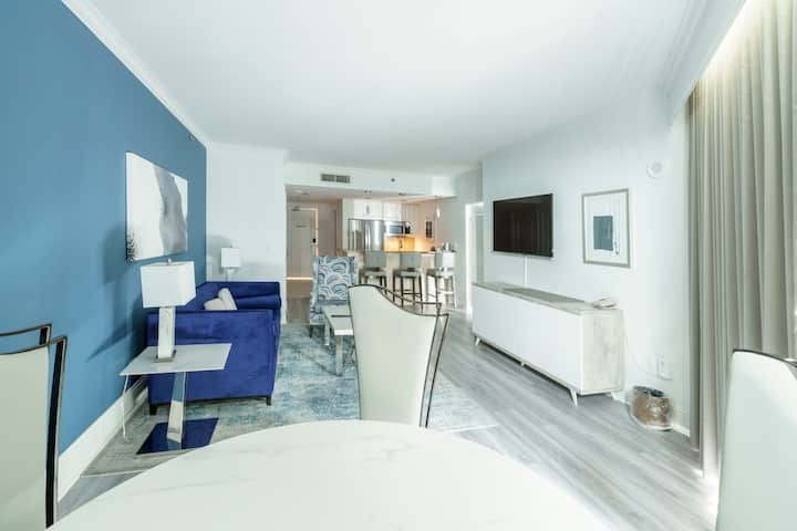 Suíte de 1 quarto com vista para o mar Fontainebleau Tresor