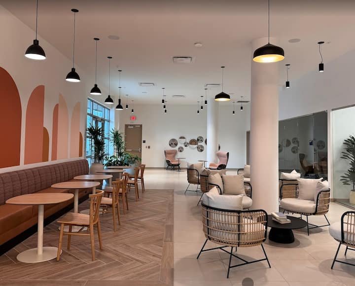 Apartamento tranquilo com uma cama