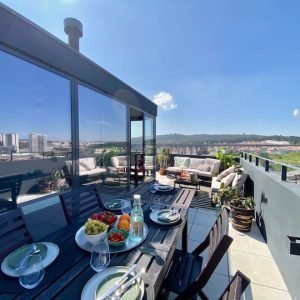 Campolide 52 no terraço