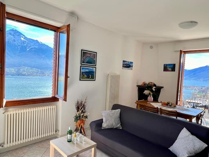 Terraço incrível no Lago de Como