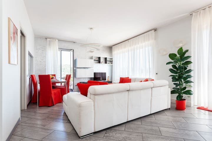 A cobertura vermelha – terraço 2 quartos parque privado