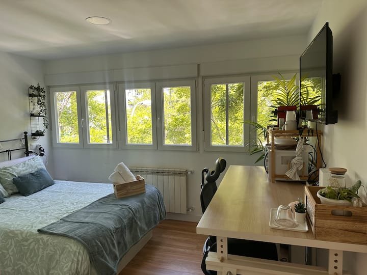 Fuencarral Quarto individual e banheiro privativo