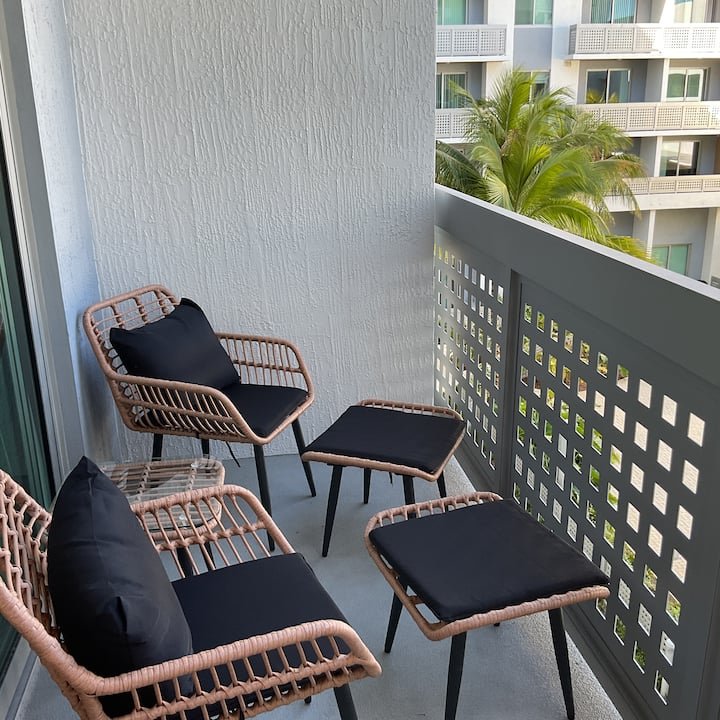 Apartamento tranquilo com uma cama