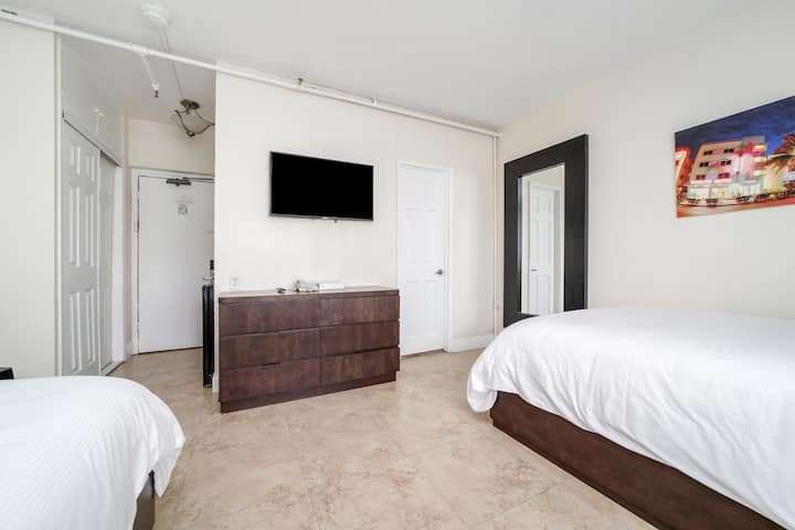 At Mine | Suíte dupla na Ocean Drive