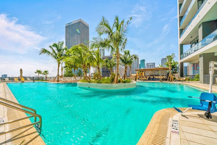 Estúdio de luxo no centro da cidade: vista panorâmica