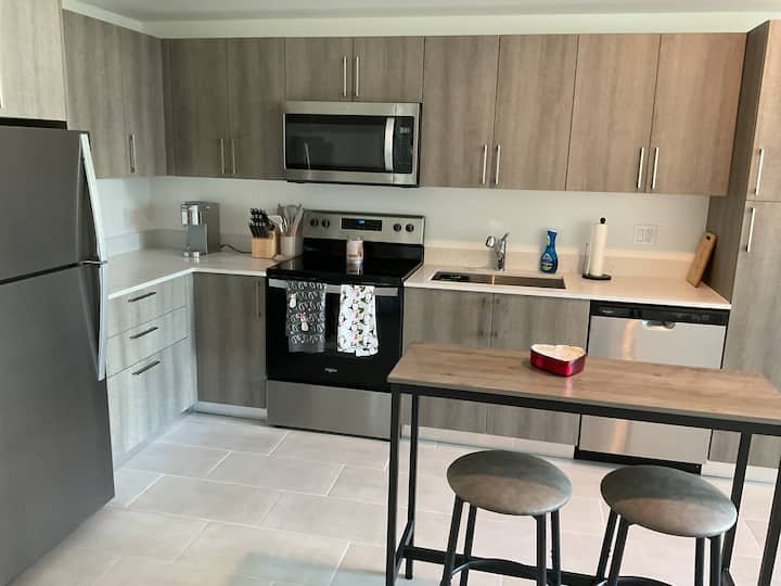 Apartamento tranquilo com uma cama