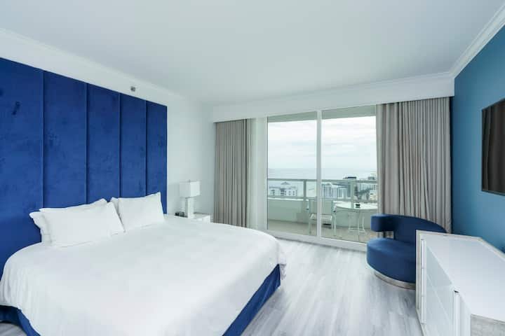 Suíte de 1 quarto com vista para o mar Fontainebleau Tresor