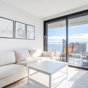 Vista para o mar | piscina aquecida | garagem | AC | fitness |