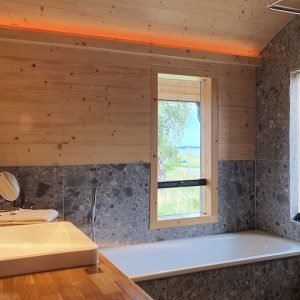 WerderChalet “CozyKoje” Strand 150m, Sauna, eKamin