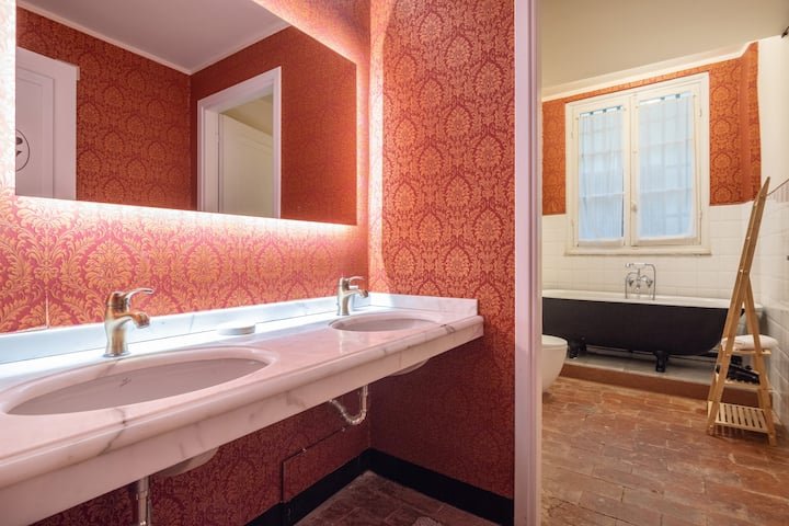 Casa fresca perto do aquário