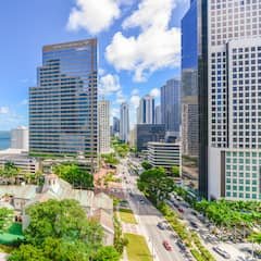 Estúdio de luxo no centro da cidade: vista panorâmica