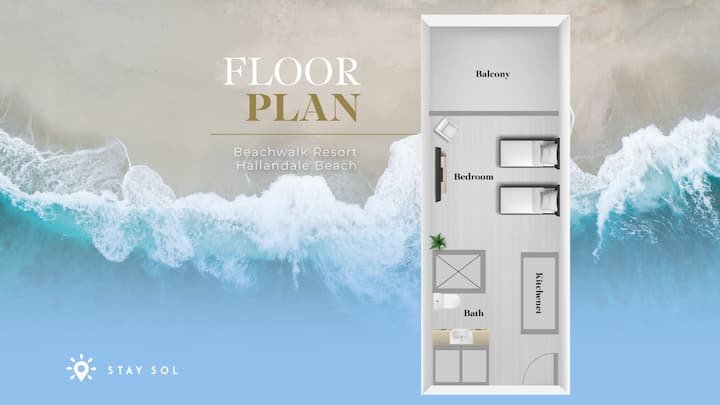 Estúdio encantador com vistas incríveis