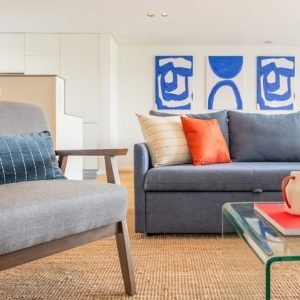 Apartamento no terraço no centro da cidade de frente para a natureza