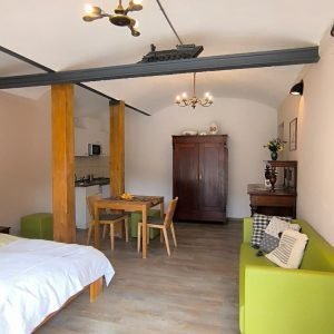 Apartamento com ambiente de pátio