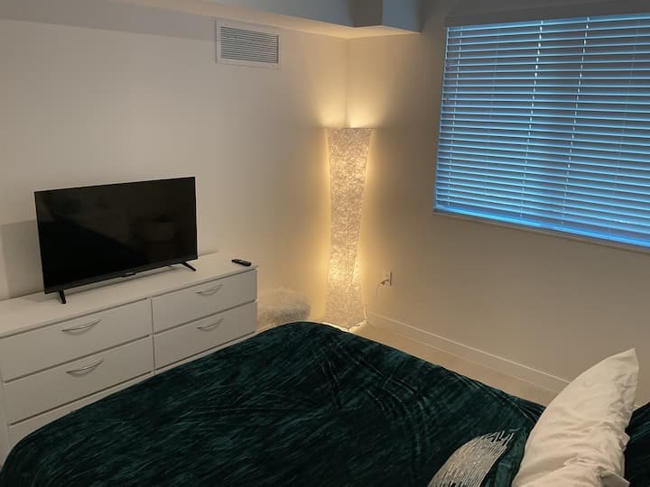 Apartamento tranquilo com uma cama