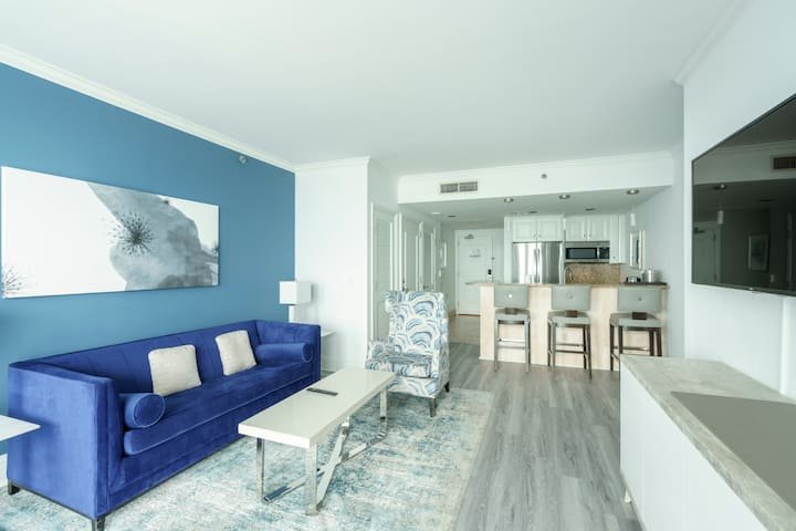 Suíte de 1 quarto com vista para o mar Fontainebleau Tresor