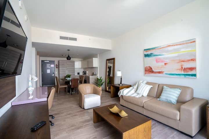 Vistas deslumbrantes da costa perto de Hollywood Beach