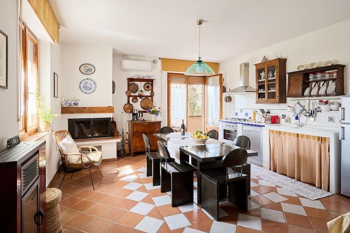 Apartamento toscano com terraço panorâmico em Pienza