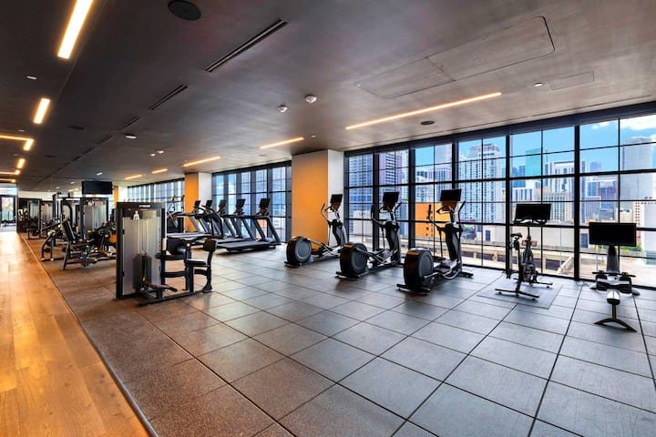 Estúdio de luxo no centro da cidade: vista panorâmica