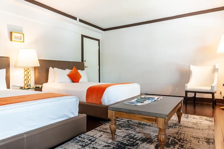 Apartamento estúdio, 2 camas queen size, cozinha, terraço