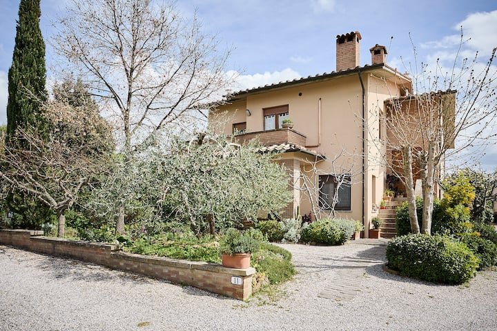 Apartamento toscano com terraço panorâmico em Pienza