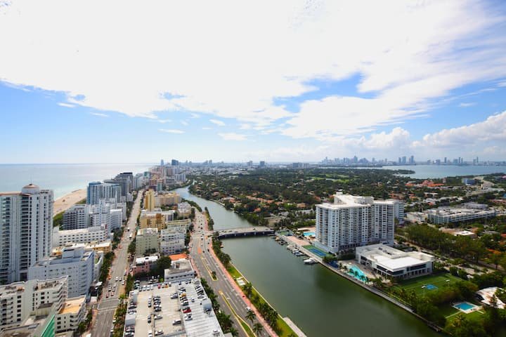 Suíte de 1 quarto com vista para o mar Fontainebleau Tresor