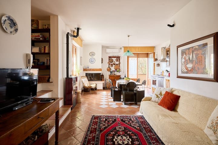 Apartamento toscano com terraço panorâmico em Pienza