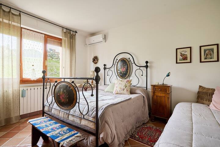 Apartamento toscano com terraço panorâmico em Pienza