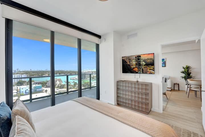 NOVO: Alegria à beira-mar: 1 quarto/1,5 banheiro na ensolarada Miami