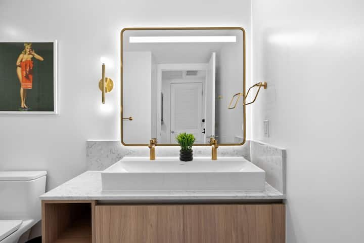 Estúdio de luxo no centro da cidade: vista panorâmica