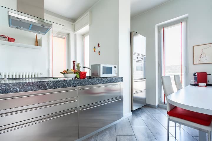 A cobertura vermelha – terraço 2 quartos parque privado