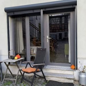 Apartamento com ambiente de pátio