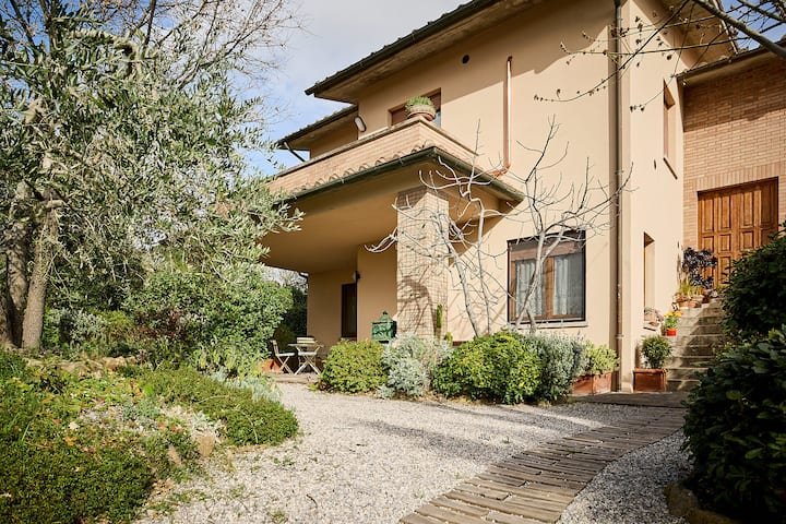 Apartamento toscano com terraço panorâmico em Pienza