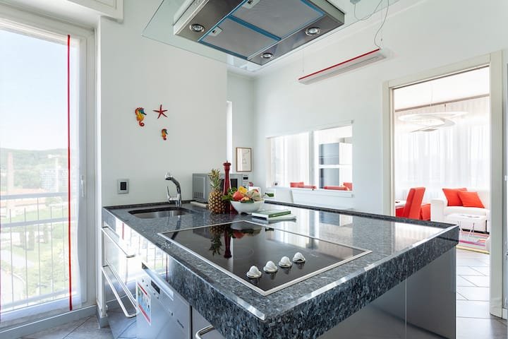 A cobertura vermelha – terraço 2 quartos parque privado