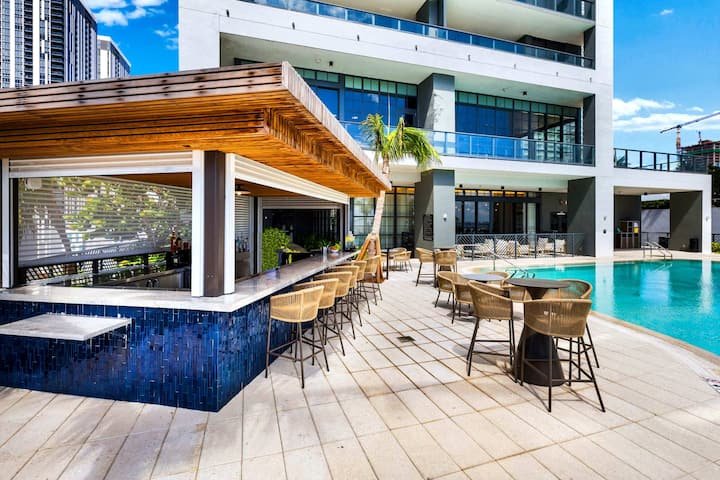 Estúdio de luxo no centro da cidade: vista panorâmica