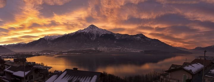 Terraço incrível no Lago de Como