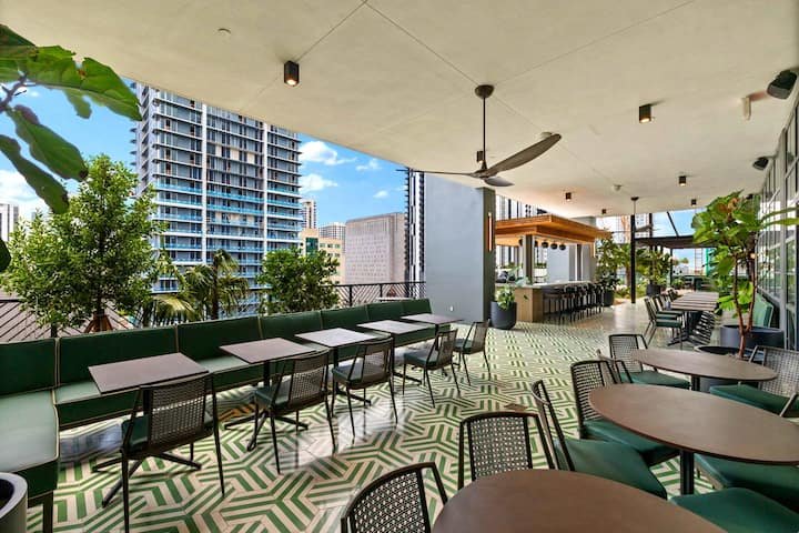 Estúdio de luxo no centro da cidade: vista panorâmica