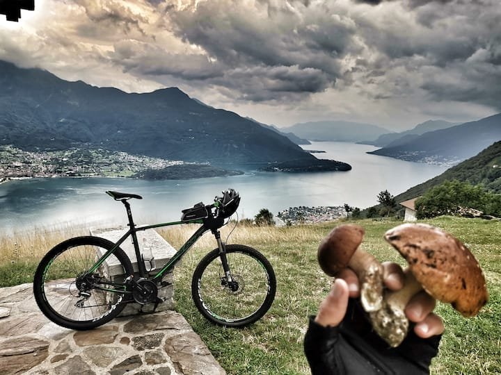 Terraço incrível no Lago de Como